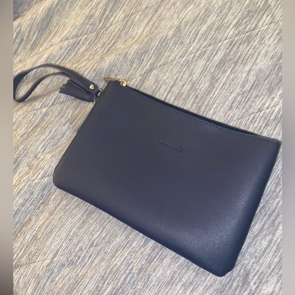 Miniso-Life Navy Blue Small Wristlet